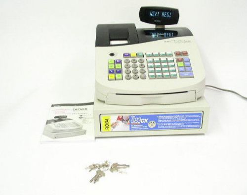 Royal alpha 583cx cash register - cash management system, instruction book, keys for sale
