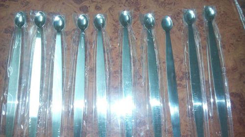 SPATULA STAINLESS STEEL10&#034; Spoon Type Lab Equipment Medical /Pharma pack of 50