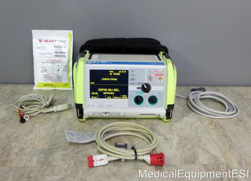 Zoll m-series biphasic 3 lead ecg pacing analyze bls xtreme pack cables battery for sale