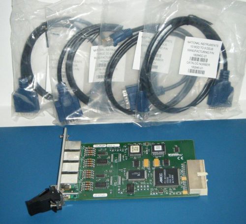 NI PXI-8421/4 4ch RS485 RS422 with New Cables, National Instruments *Tested*