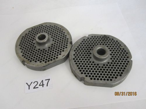 2 qty dura-life #32 meat grinder plates 32 u 1/8 3.5mm pm fd for sale