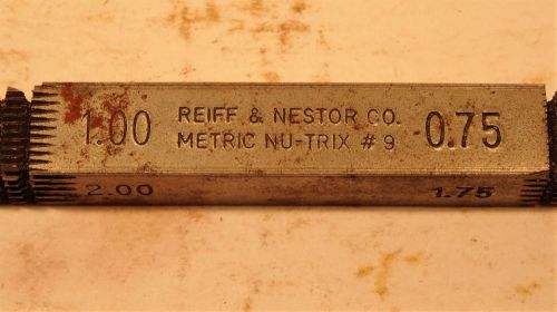 REIFF &amp; NESTOR NU-TRIX, Thread restoring file, metric no. 9