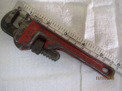 Ridgid pipe wrench Elyria  O   U. S. A. 6 in
