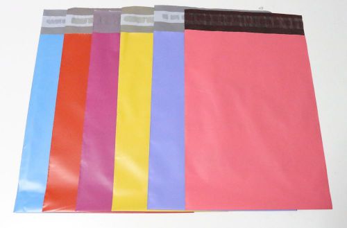 6 multi-color 7.5x10.5&#034; shipping bag poly mailers shipping supply bags for sale