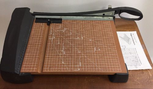 X-Acto Heavy Duty 12&#034; Wood Guillotine Paper Cutter Trimmer