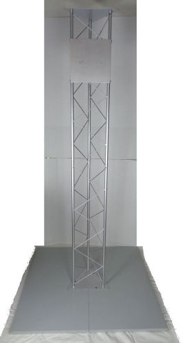 Showtopper exhibit by godfrey group 6&#039; tower for monitor/tv display w hard case for sale