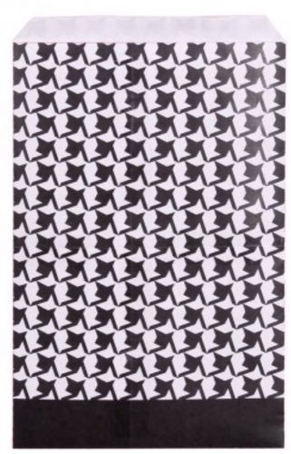 TRIO  Houndstooth paper Merchandise / Party/ Favor /Treat / flat goodie Bags