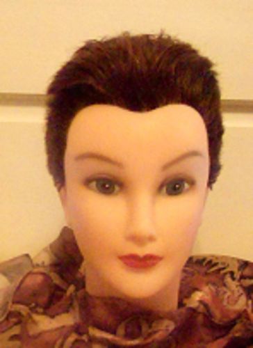 Debra mannequin head short hair brunette store &amp; style wigs display hats wigs ec for sale