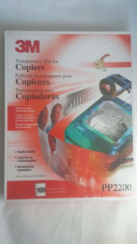3M Transparency Film for Copiers PP2200 Black on Clear - Removable Stripe (NEW)