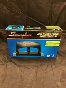 Swingline Low Force Punch Smart Touch 45 Sheet Capacity 3 Hole - New