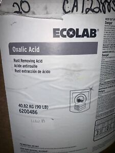90lb Oxalic Acid ECOLAB 6200486 Rust Removing Remover Acid Industrial USA