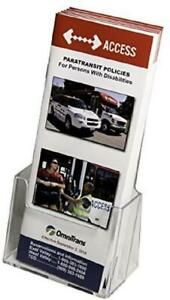 Clear-Ad - LHF-S100 - Acrylic Trifold Brochure Holder - Pamphlet Display Stand (
