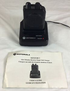 Motorola Minitor V Low Band Fire EMS Pager with Charger ~ Free Shipping!!!
