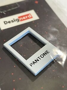 Designerd Pantone White Enamel Lapel Pin / Tie Tack - For Graphic Artists