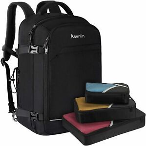 40L Travel Backpack, 17 Inch Laptop Backpack Fit Flight Approved Black