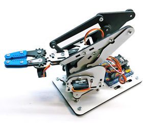 Robotic Arm Kit ArmUno + USB Arduino Compatible Controller + Servos + Software