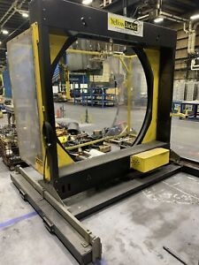 Signode Muller Yellow Jacket 87-M Pallet Stretch Wrapping Machine Orbital 110V