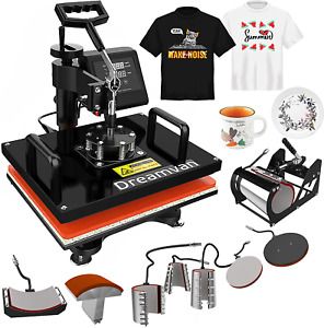 8 in 1 Heat Press Machine, 12X15&#034;Combo Digital Transfer Sublimation Machine for