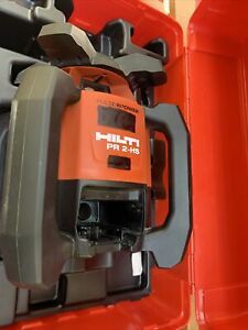HILTI PR 2-HS A 12 ROTATING LASER,  + Laser Receiver And Survey Stand Tripod