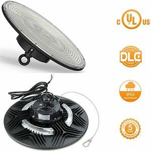 LED High Bay Light UFO Warehouse Lighting 200W 21,000LM (140LM/W) 0-10V Dimmable