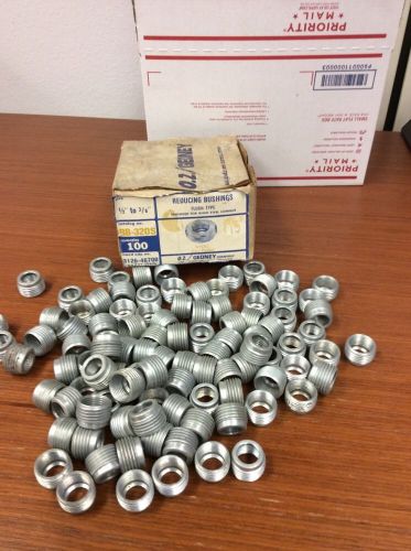 Oz gedney reducers reducing bushings 3/8&#034;-1/2&#034; new  case lot of 100 pc for sale