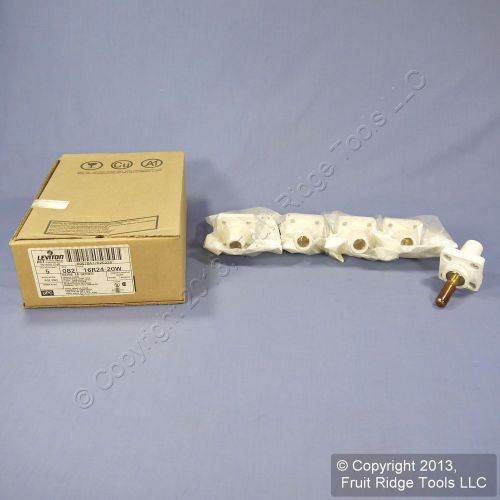 New leviton white 16 series cam receptacles 2.0&#034; female plug 400a 600v 16r24-20w for sale