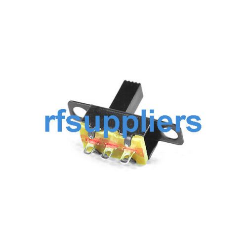 50pcs 7MM Slide Switch On-Off 3P straight Vertical 3 pin 2 positions Panel Mount
