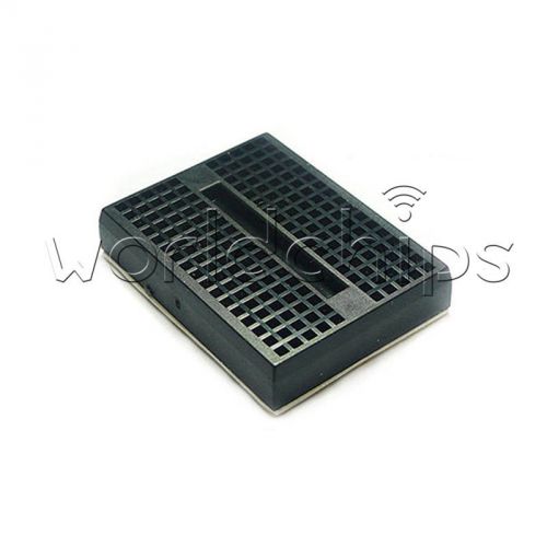 New 170 tie-points mini solderless prototype breadboard for arduino black for sale