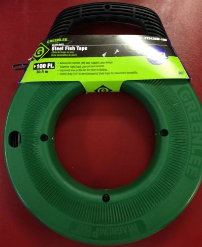 GREENLEE FTS438W-100 Steel Fish Tape 100Ft NEW