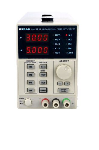 Korad-precision variable adj 30v, 10a dc power supply regulated lab grade for sale