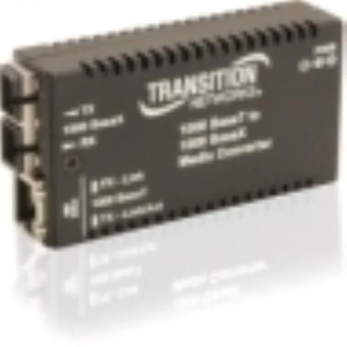 Transition networks mini gigabit ethernet media converter m/ge-t-sx-01-na for sale