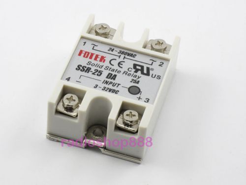 Output 24V-380V 25A SSR-25 DA Solid State Relay For PID Temperature Controller