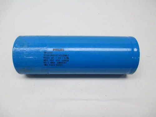 PHILIPS 120869 3186GN602T400DMA2 400V-DC 6000UF CAPACITOR D298517