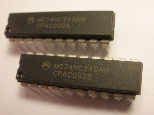 ( 2 PC. ) MC74HC240AN IC, 20 PIN DIP, NEW