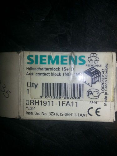 Siemens 3RH1911-1FA11 Auxiliary Contact Block
