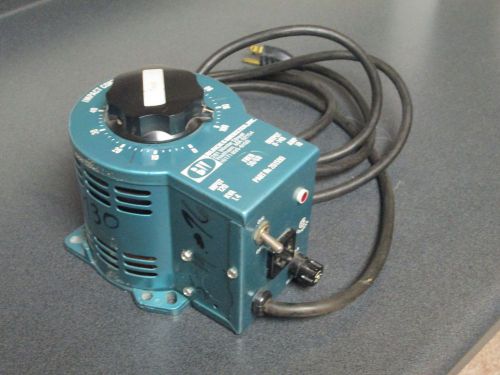 Black &amp; Webster Powerstat Variable Transformer Impact Control input 120