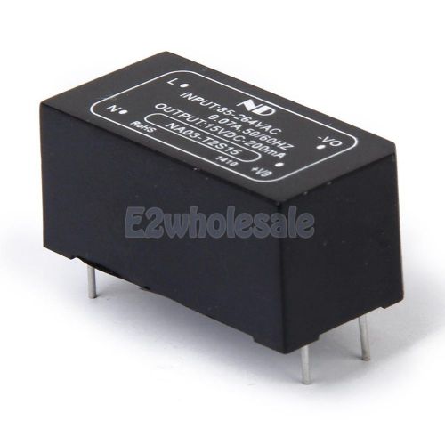 Isolated Power Module AC/DC-DC Converter In AC 85-264V / DC 100-370V Out DC 15V