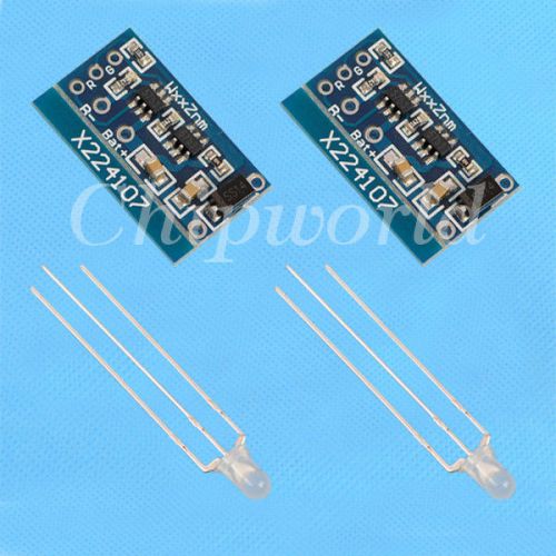 2pcs 1a led dual tp4057 li-ion lithium battery charging board for sale