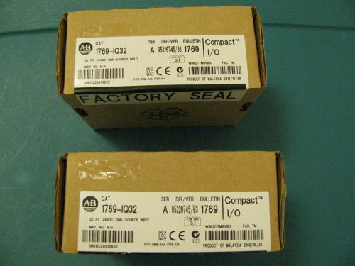 ALLEN BRADLEY 1769IQ32 1769-IQ32 *NEW FACTORY SEALED* F/W 3.1 DATE 2012-10-29