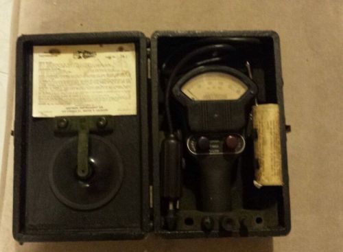 Antique metron hand tachometer Con Ed NYC1930s art deco mint complete in box