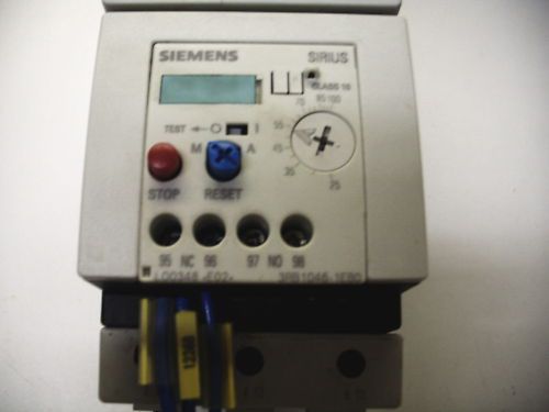 Siemens sirius 3rb1046-1eb0 class 10 overload 25-100a for sale