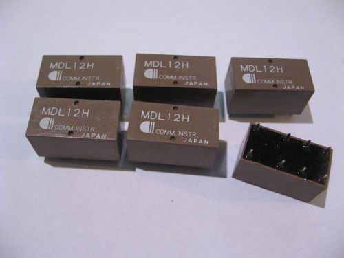 Lot of 6 communications instruments pcb mount dpdt relay switch mdl12h - nos for sale