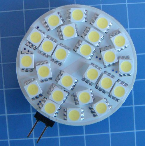 10pcs g4 3watt cool white 24-5050 smd led bulb lamps super bright ac/dc 12~24v for sale