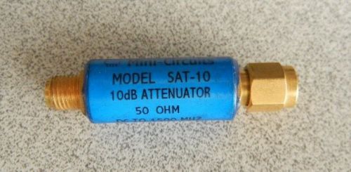 Mini-Circuits SAT-10 dB Attenuator 50 ohm DC to 1500 MHz 189