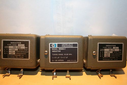 3 HP Inductors Model 00590A-2 MODEL 590A-1 MODEL 590A-4