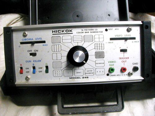 Vintage hickok model 246 color bar  generator used circa 1970s   as is for sale