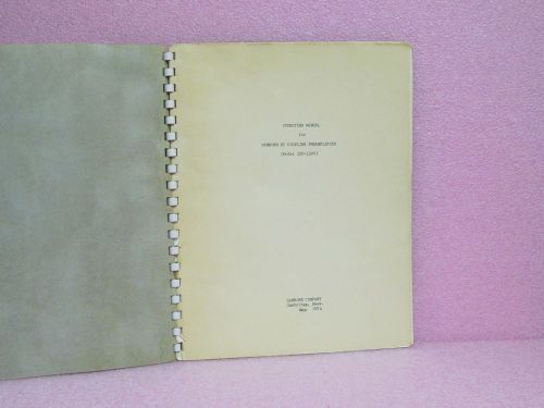 Sanborn/hp manual 150-1300 dc coupling preamplifier operating manual w/schematic for sale