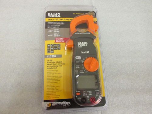KLEIN TOOLS  CL2000 400Amp AC/DC True RMS Clamp Meter NEW