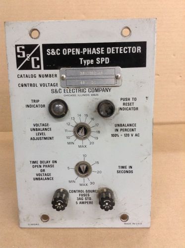 S&amp;C 38870R2-AK Open-Phase Detector Type DPS 48VDC $ 75.00