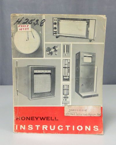 Honeywell electronik vertical scale precision indicators instruction manual for sale